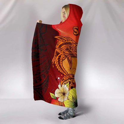 Samoa Hooded Blankets - Tribal Tuna Fish-Myprintsy