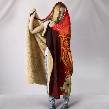 Samoa Hooded Blankets - Tribal Tuna Fish-Myprintsy