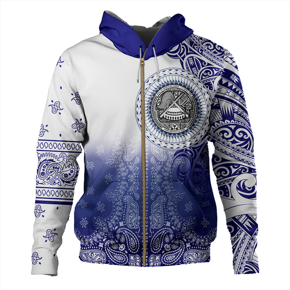 Samoa Hoodie Custom American Samoa Pattern With Paisley Style-Myprintsy
