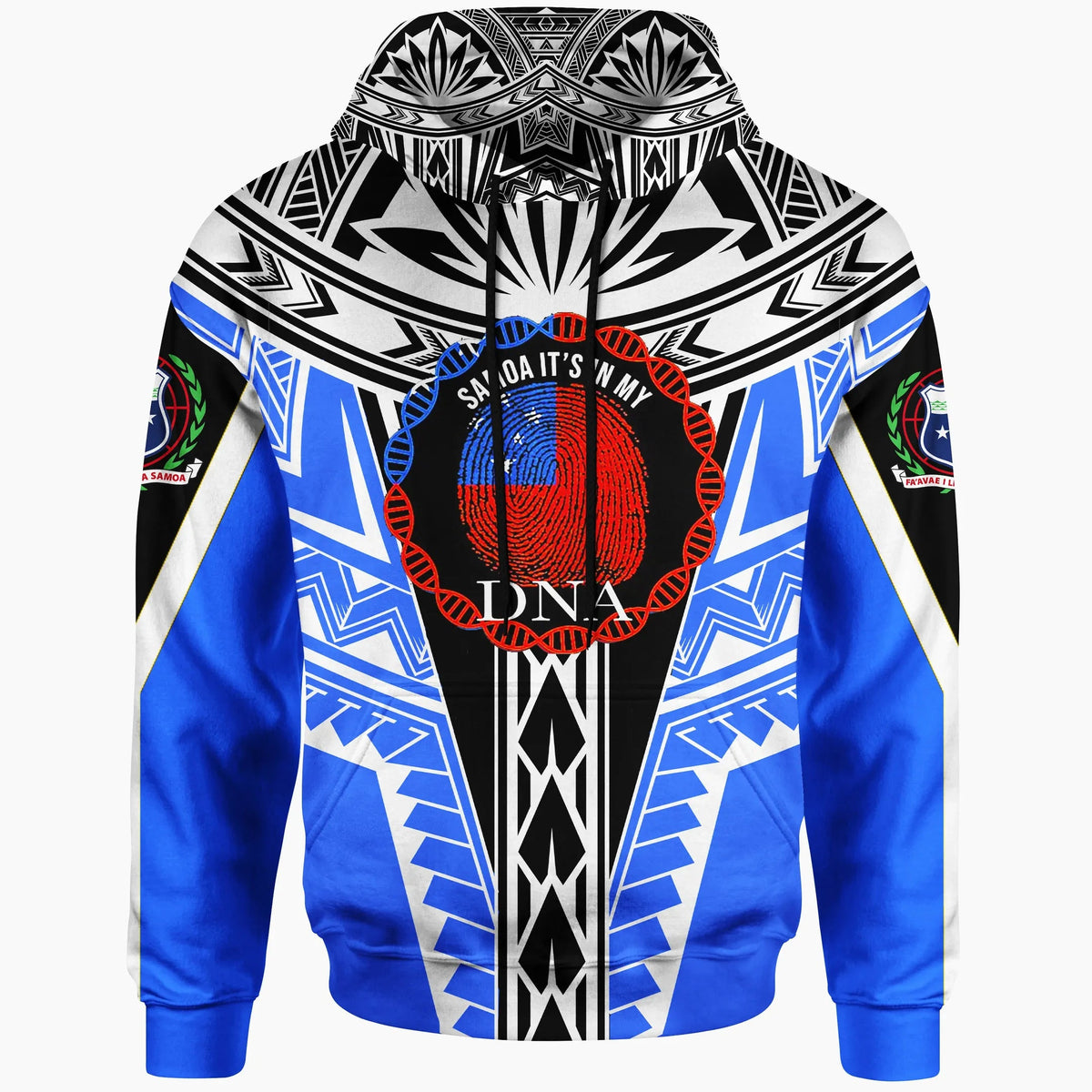 Samoa Hoodie - It's In My DNA Blue Color-Myprintsy