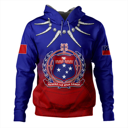 Samoa Hoodie Polynesian Tribal Ula Nifo Round-Myprintsy