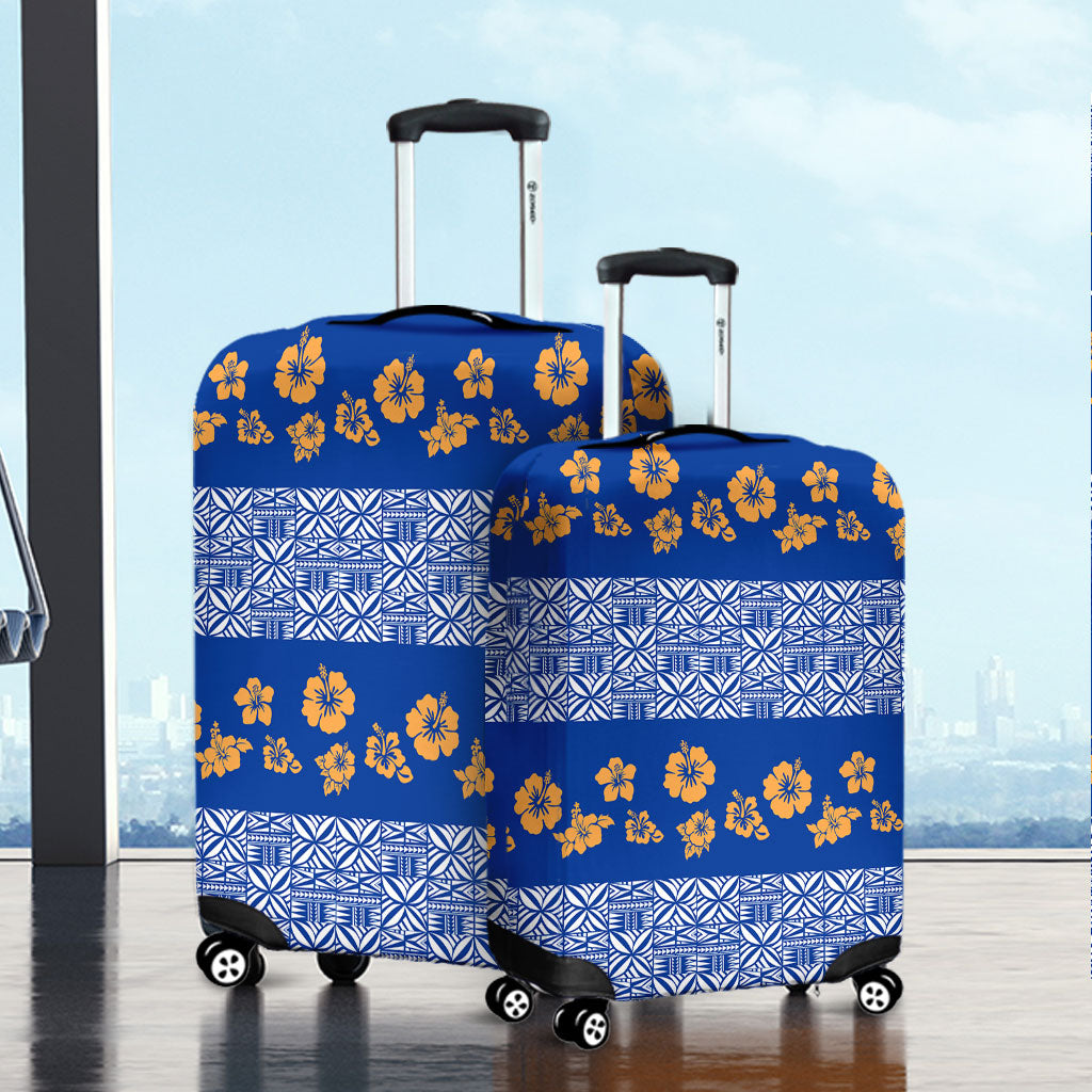 Samoa Luggage Cover Hibiscus Pattern Island
