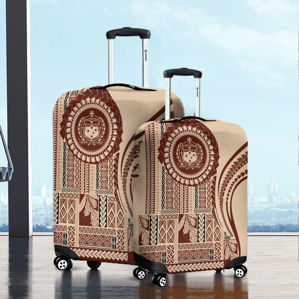 Samoa Luggage Cover Seal Samoan Siapo Brown Design