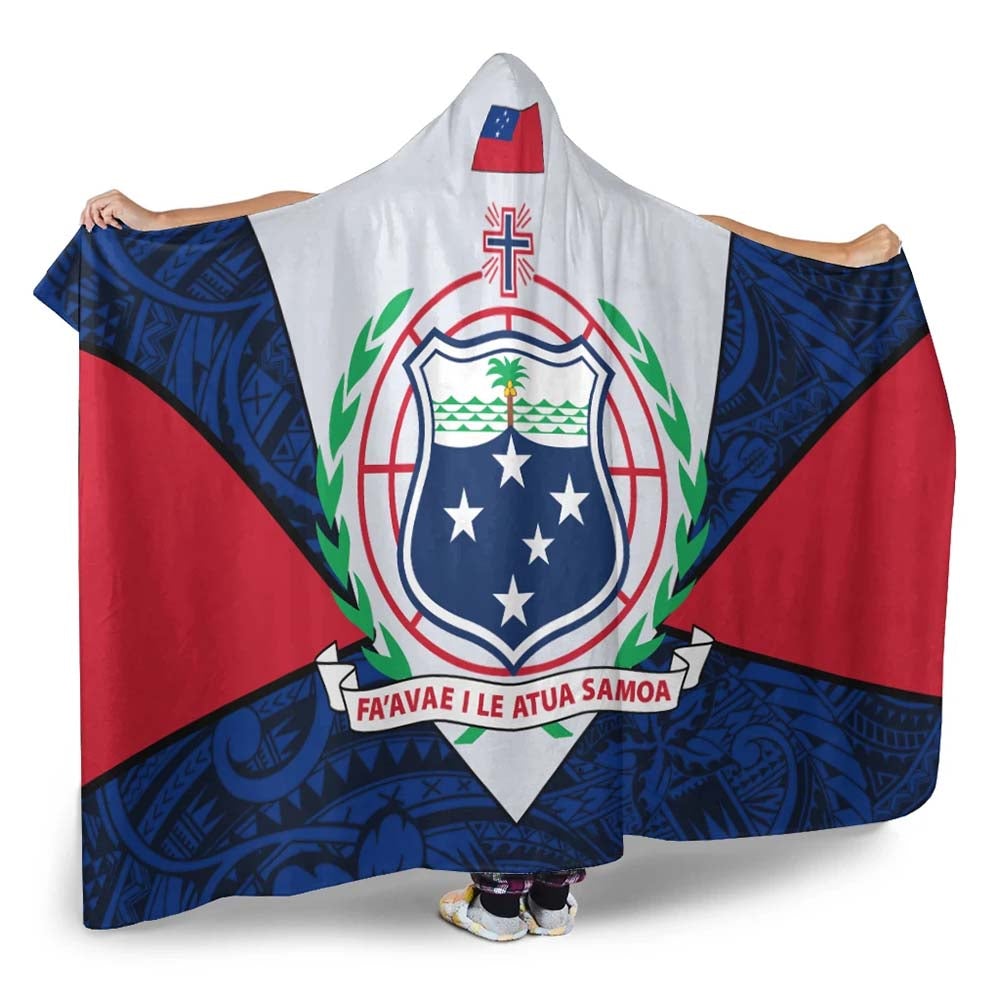 Samoa Polynesian Hooded Blanket - Legend of Samoa-Myprintsy