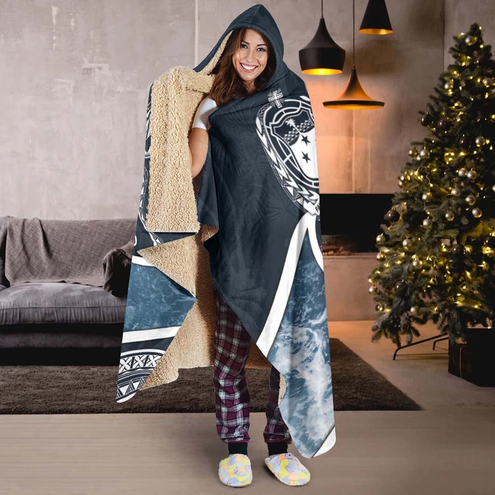 Samoa Polynesian Hooded Blanket - Ocean Style-Myprintsy