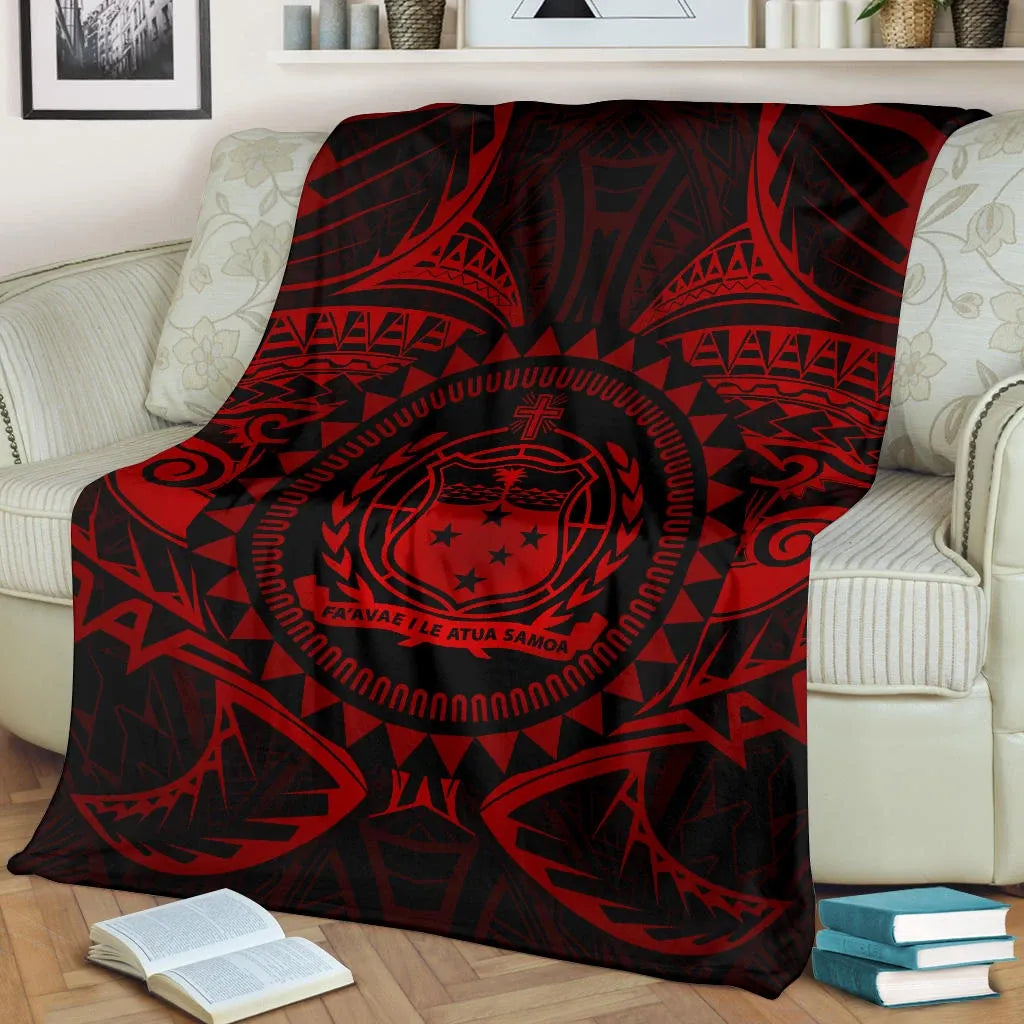 Samoa Polynesian Premium Blanket - Samoa Red Seal-Myprintsy