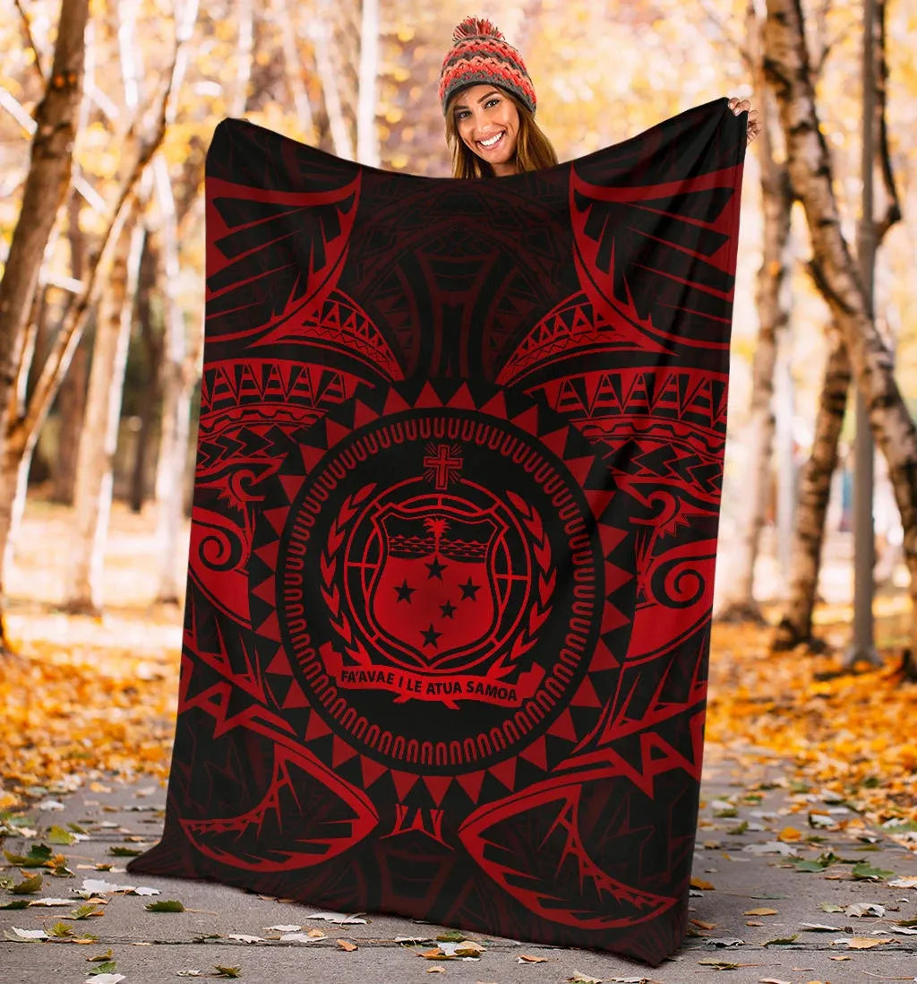 Samoa Polynesian Premium Blanket - Samoa Red Seal-Myprintsy