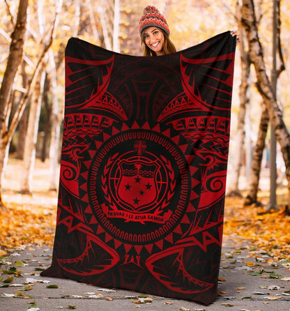 Samoa Polynesian Premium Blanket - Samoa Red Seal-Myprintsy