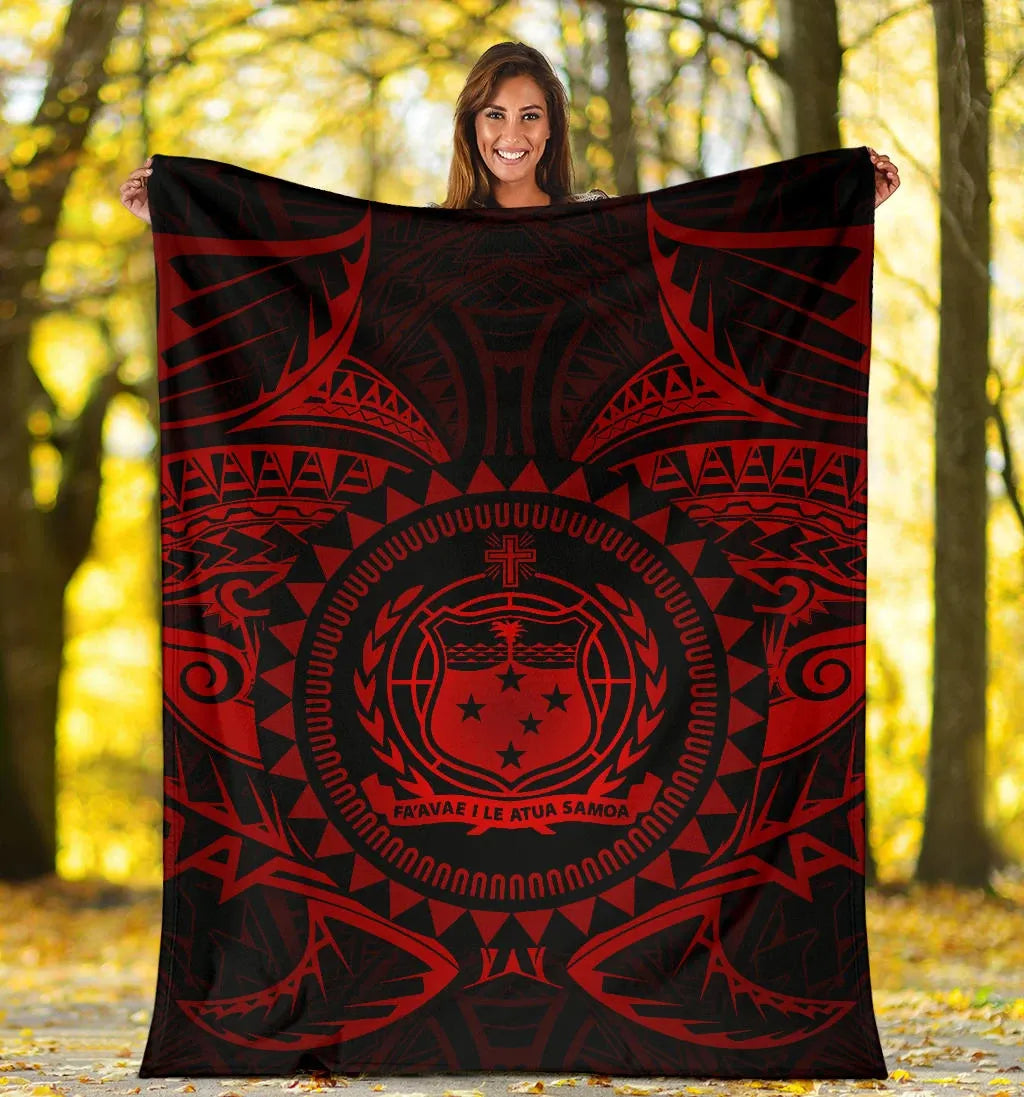 Samoa Polynesian Premium Blanket - Samoa Red Seal-Myprintsy