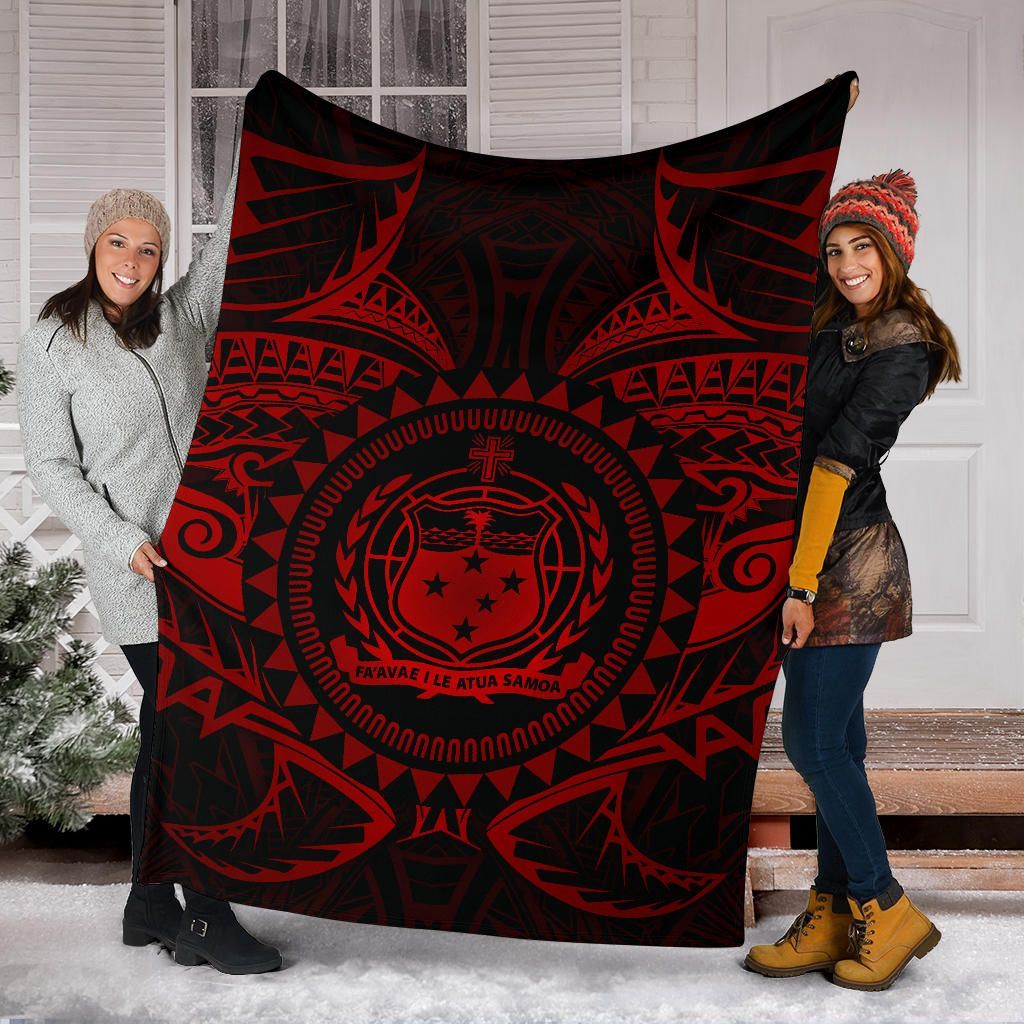 Samoa Polynesian Premium Blanket - Samoa Red Seal-Myprintsy