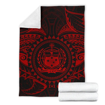Samoa Polynesian Premium Blanket - Samoa Red Seal-Myprintsy