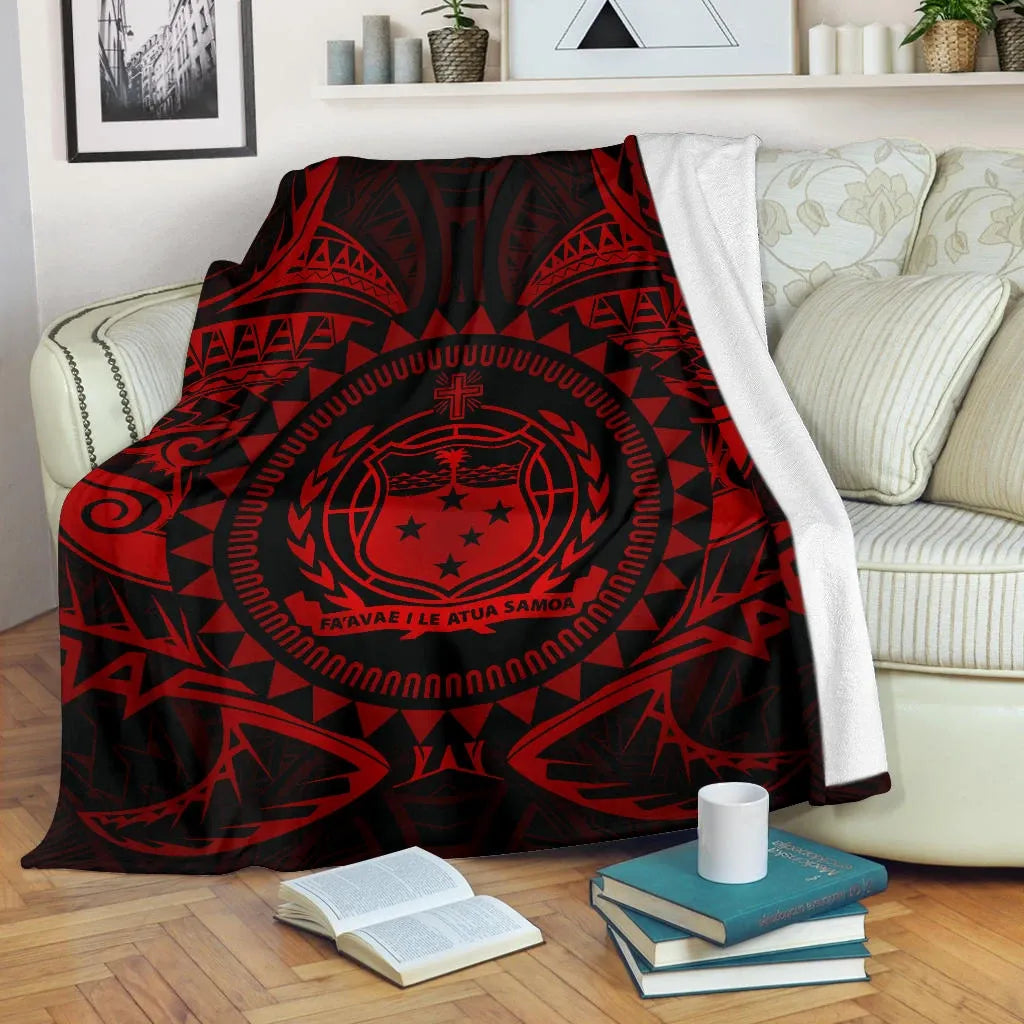 Samoa Polynesian Premium Blanket - Samoa Red Seal-Myprintsy