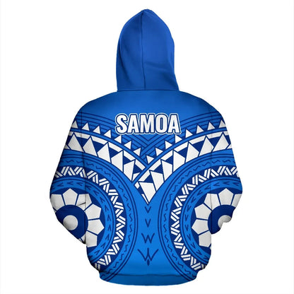 Samoa Polynesian Tribal Pattern All Over Hoodie-Myprintsy