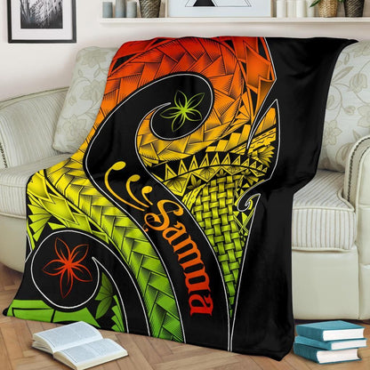 Samoa Premium Blanket - Samoa Polynesian Decorative Patterns-Myprintsy