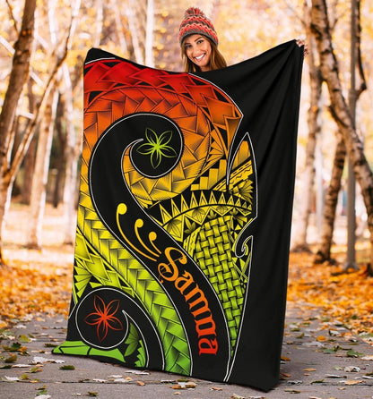 Samoa Premium Blanket - Samoa Polynesian Decorative Patterns-Myprintsy