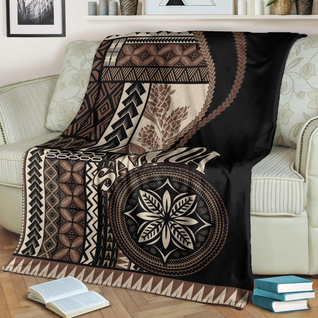 Samoa Premium Blanket Samoan Siapo Motif Classic Style-Myprintsy