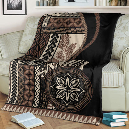 Samoa Premium Blanket Samoan Siapo Motif Classic Style-Myprintsy