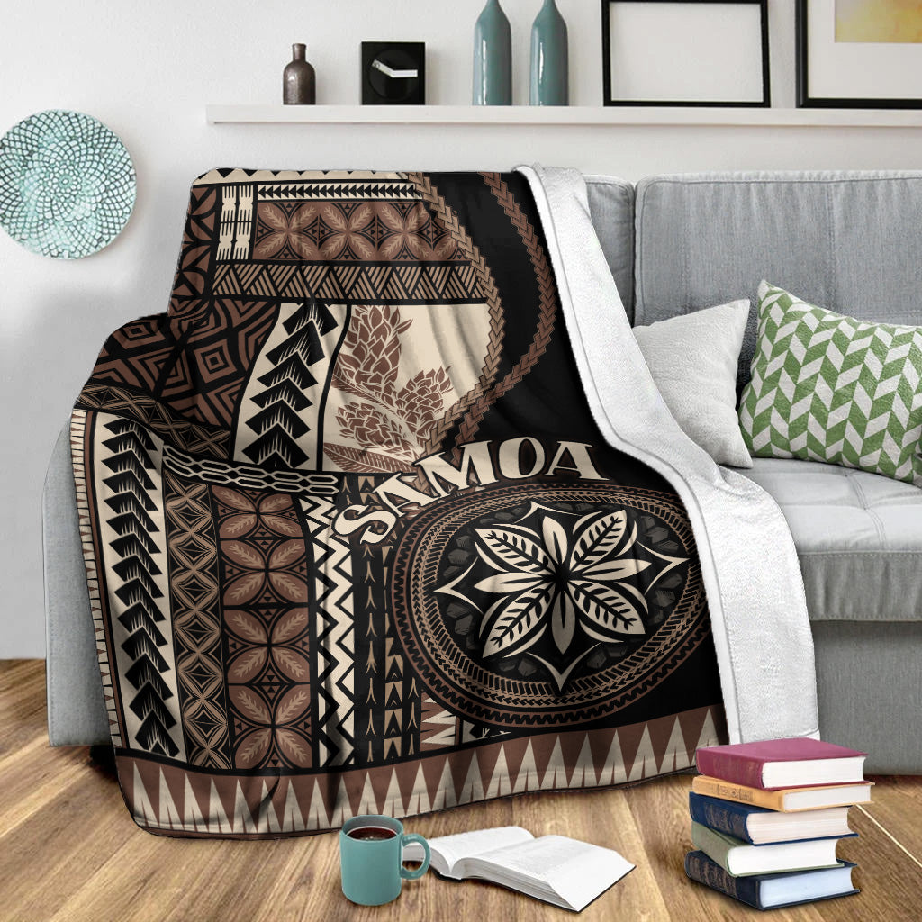 Samoa Premium Blanket Samoan Siapo Motif Classic Style-Myprintsy