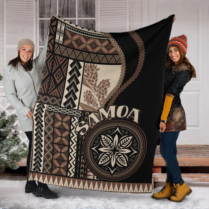 Samoa Premium Blanket Samoan Siapo Motif Classic Style-Myprintsy