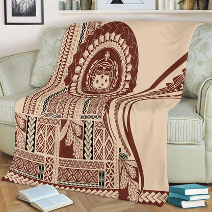 Samoa Premium Blanket Seal Samoan Siapo Brown Design-Myprintsy