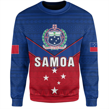 Samoa Sweatshirt Custom Polynesian Tribal Sport Style-Myprintsy