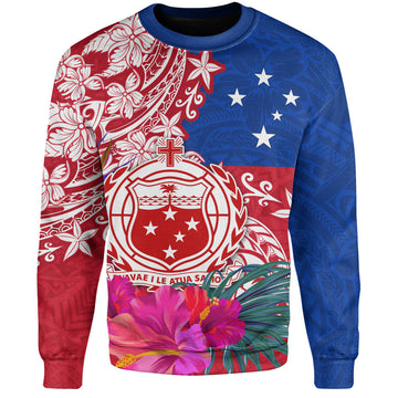 Samoa Sweatshirt Flag Tribal Tropical Style-Myprintsy