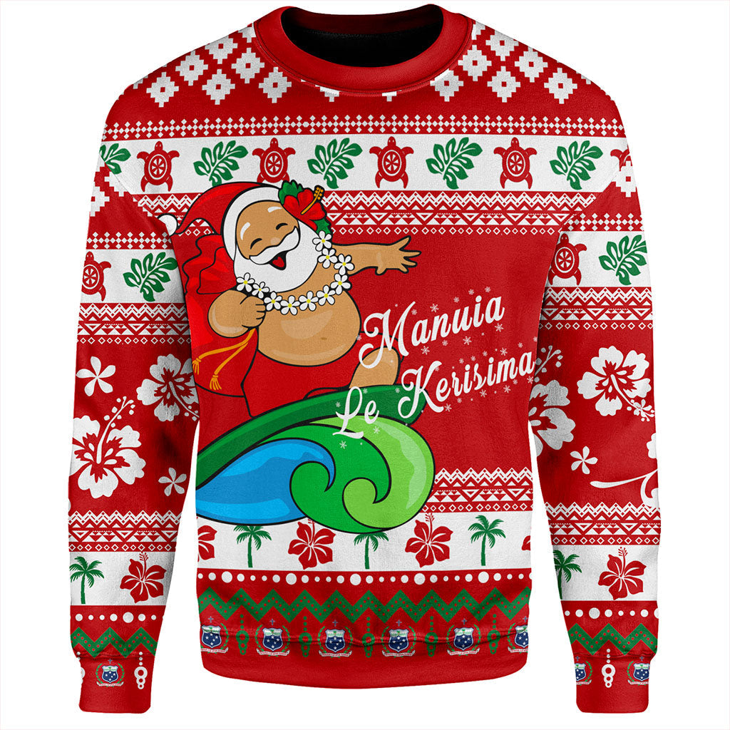 Samoa Sweatshirt Santa Claus Ho Ho Ho Christmas-Myprintsy