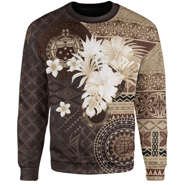 Samoa Sweatshirt Siapo Motif Print Fabric-Myprintsy