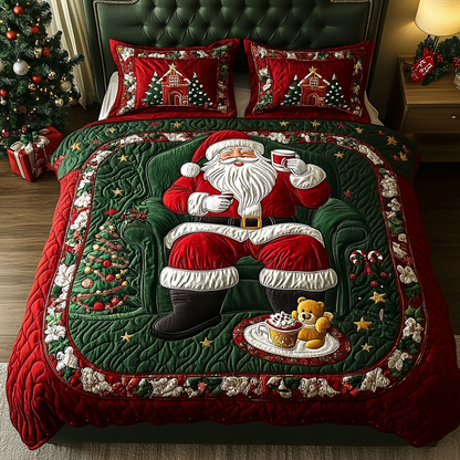 Santa Bliss -Piece Quilted Bedding Set VTQ-Myprintsy