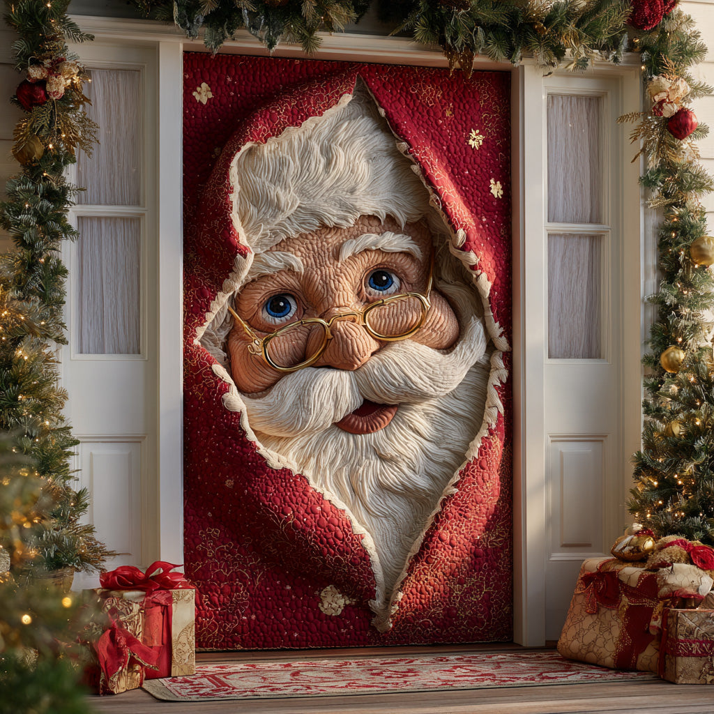 Santa Cheer Parade Quilted Door Cover VTQ-Myprintsy