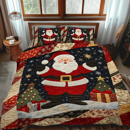 Santa Christmas -Piece Quilted Bedding Set VTQ-Myprintsy