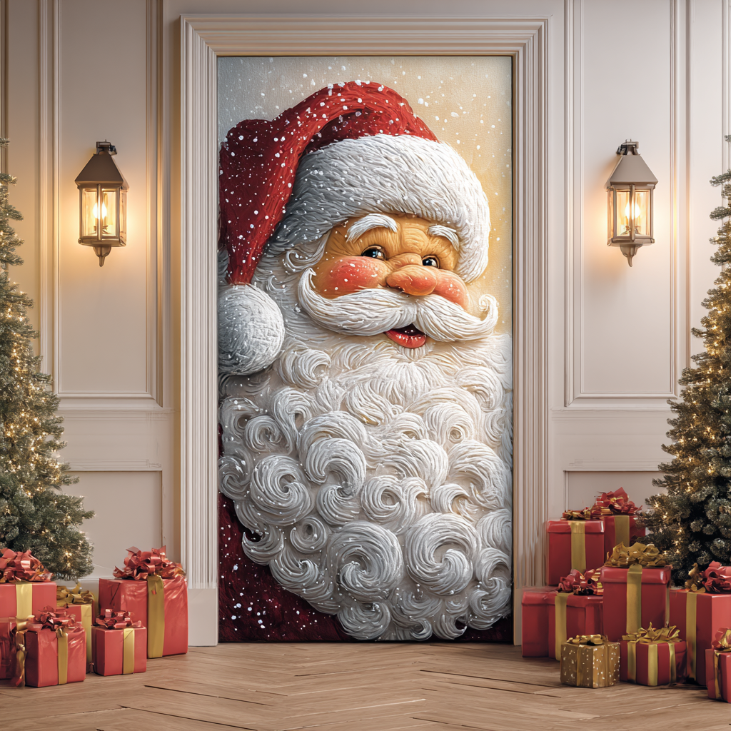 Santa Classic Quilted Door Cover VTQ-Myprintsy
