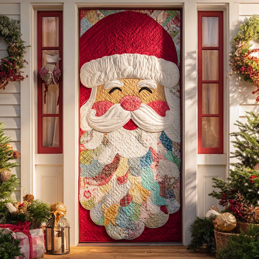 Santa Claus Jolly Quilted Door Cover VTQ-Myprintsy