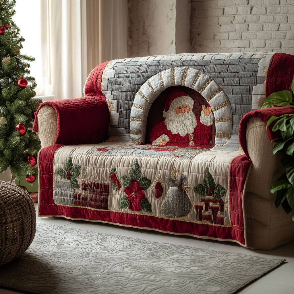 Santa Cozy Corner Quilted Sofa Cover VTQ-Myprintsy