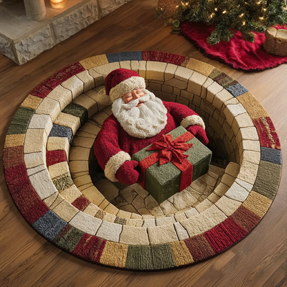 Santa Delight Quilted Round Mat VTQ-Myprintsy
