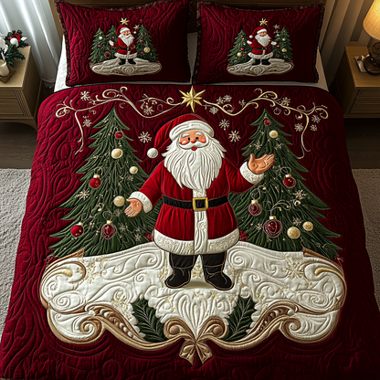 Santa Dreams -Piece Quilted Bedding Set VH VTQ-Myprintsy