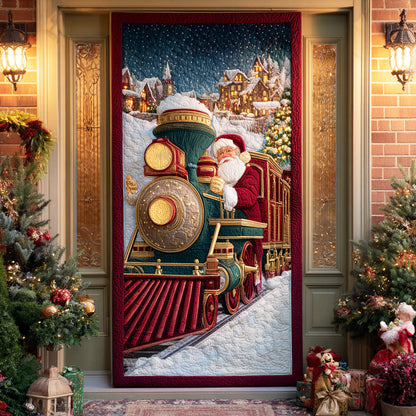 Santa Express Track Quilted Door Cover VTQ-Myprintsy