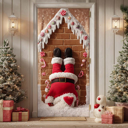 Santa Fall Quilted Door Cover VTQ-Myprintsy