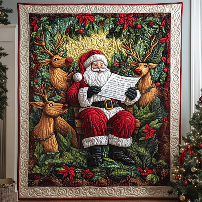 Santa Festive Quilted Blanket VTQ-Myprintsy