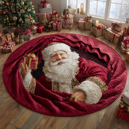 Santa Gift Magic Round Carpet VTQ-Myprintsy