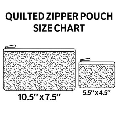 Santa Gift Quilted Zipper Pouch VTQ-Myprintsy