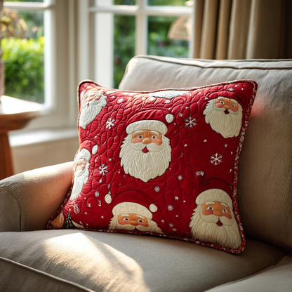 Santa Glow Quilted Pillow Case VTQ-Myprintsy