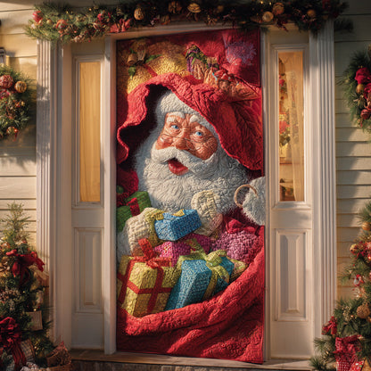 Santa Hearth Warmth Quilted Door Cover VTQ-Myprintsy