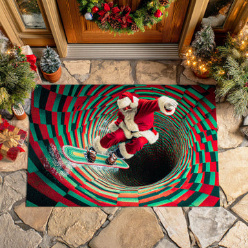 Santa Ice Slide Doormat VTQ-Myprintsy