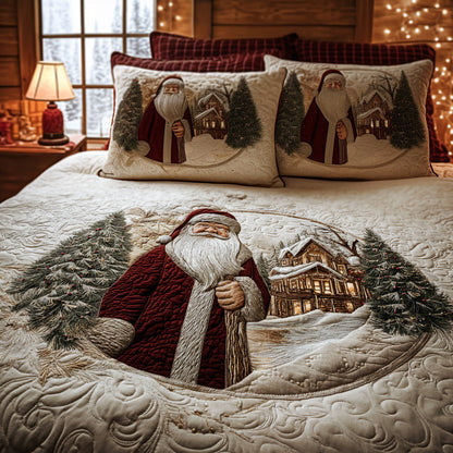 Santa Journey -Piece Quilted Bedding Set VTQ-Myprintsy