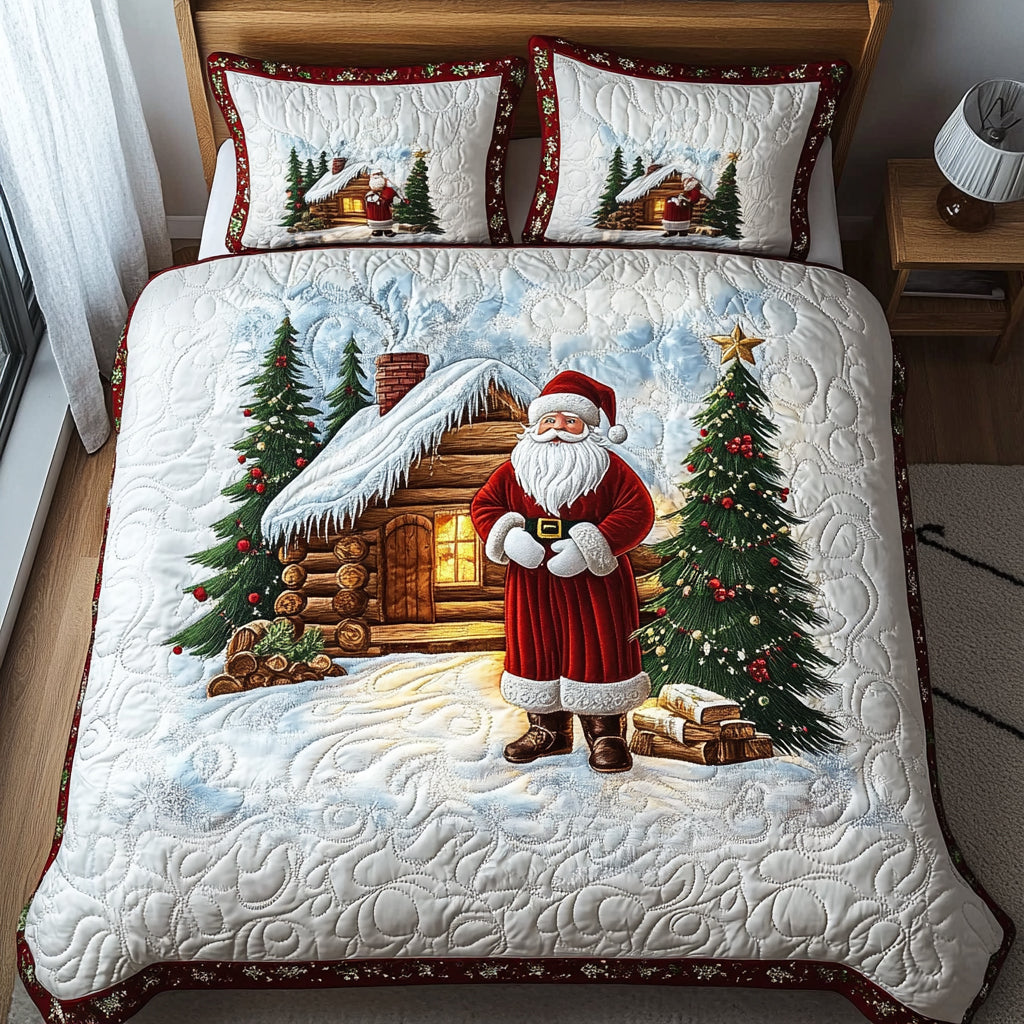 Santa Journey -Piece Quilted Bedding Set VTQ-Myprintsy