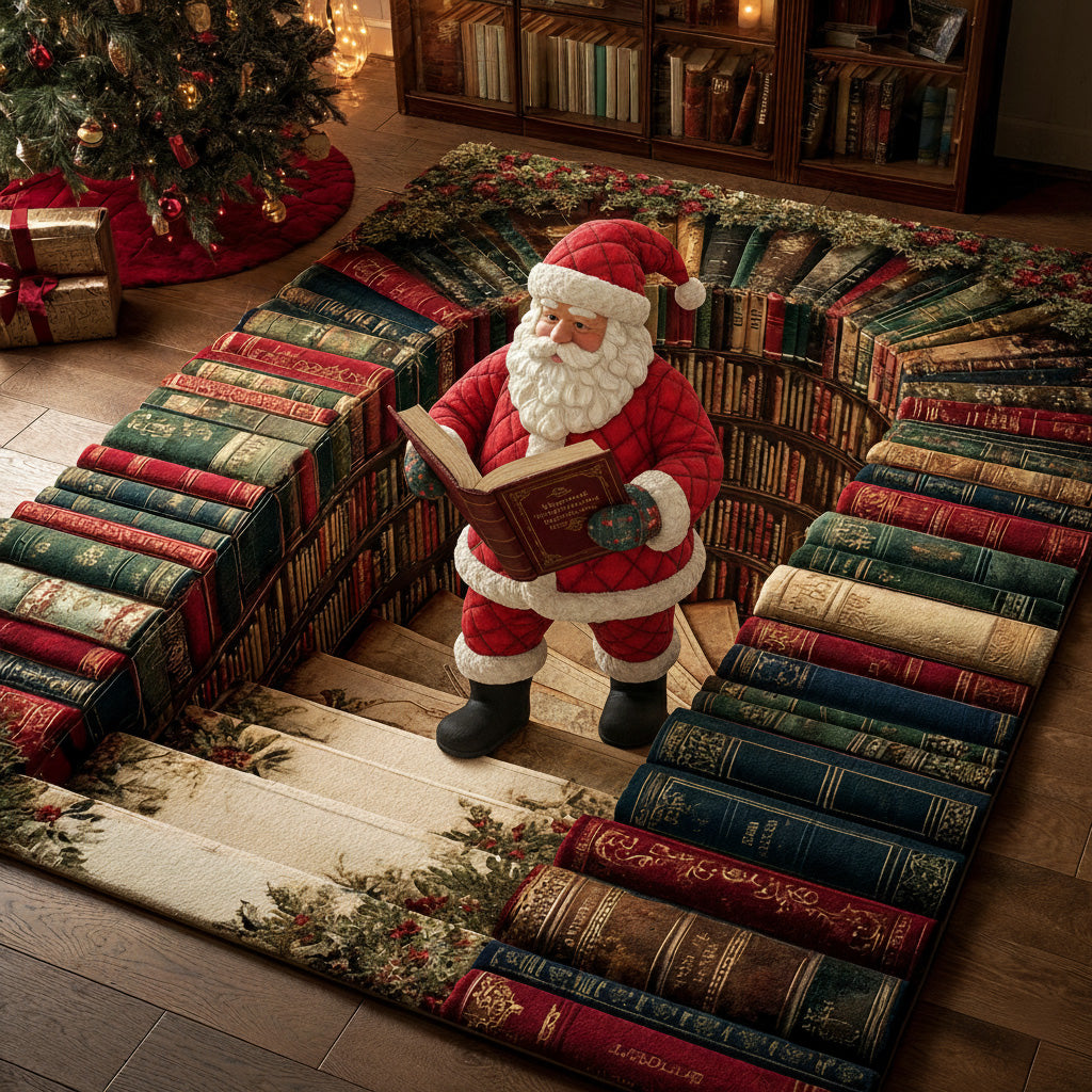 Santa Library Area Rug VTQ-Myprintsy