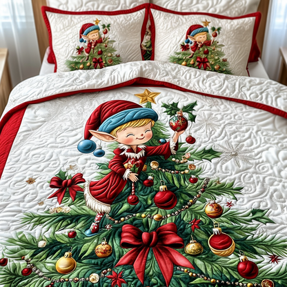 Santa Little Helper -Piece Quilted Bedding Set VTQ-Myprintsy