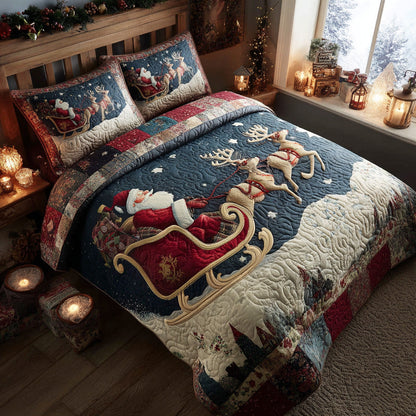 Santa Magic Night -Piece Quilted Bedding Set VTQ-Myprintsy