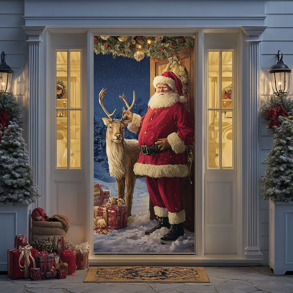 Santa Magic Quilted Door Cover VTQ-Myprintsy